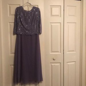 Mother of the Bride Dress purple